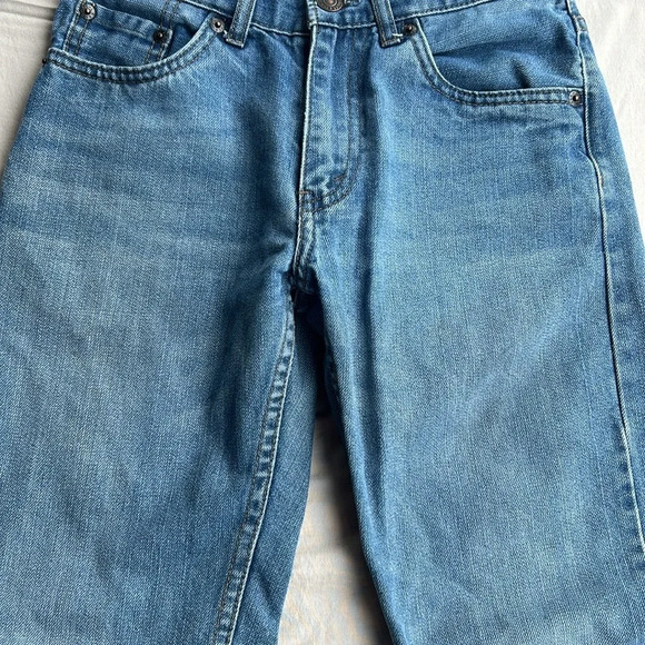 Levi’s Boys Blue Denim 505 Regular Straight Leg Adjustable‎ Waist Jeans 12 Slim - Picture 8 of 10
